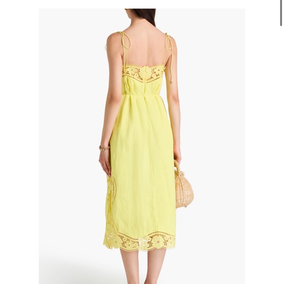 ZIMMERMANN Broderie Anglaise Linen Midi Dress - Picture 5 of 5